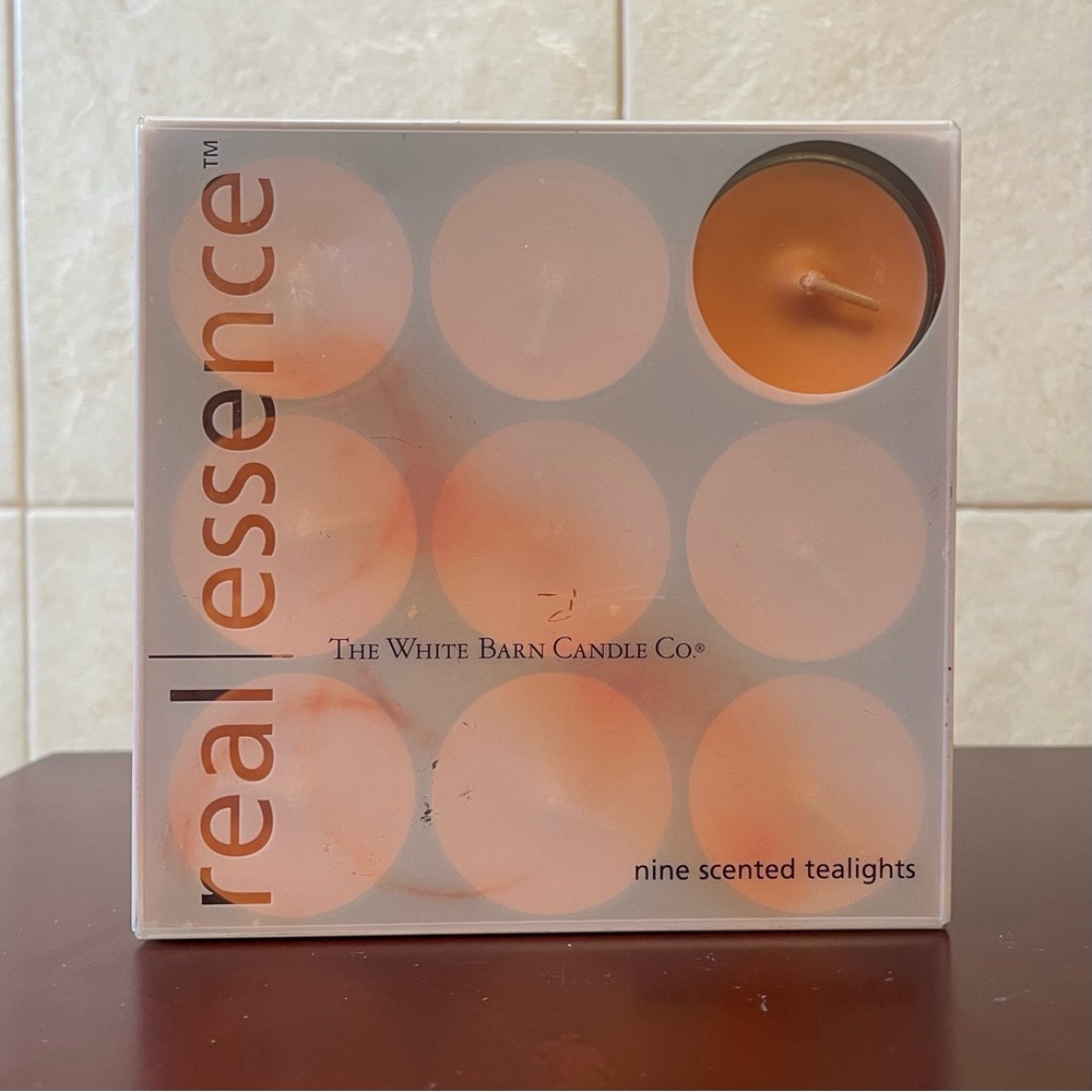 WHITE BARN CANDLE SWEET CINNAMON PUMPKIN SET OF 9 TEA LIGHTS Votive Holiday Food